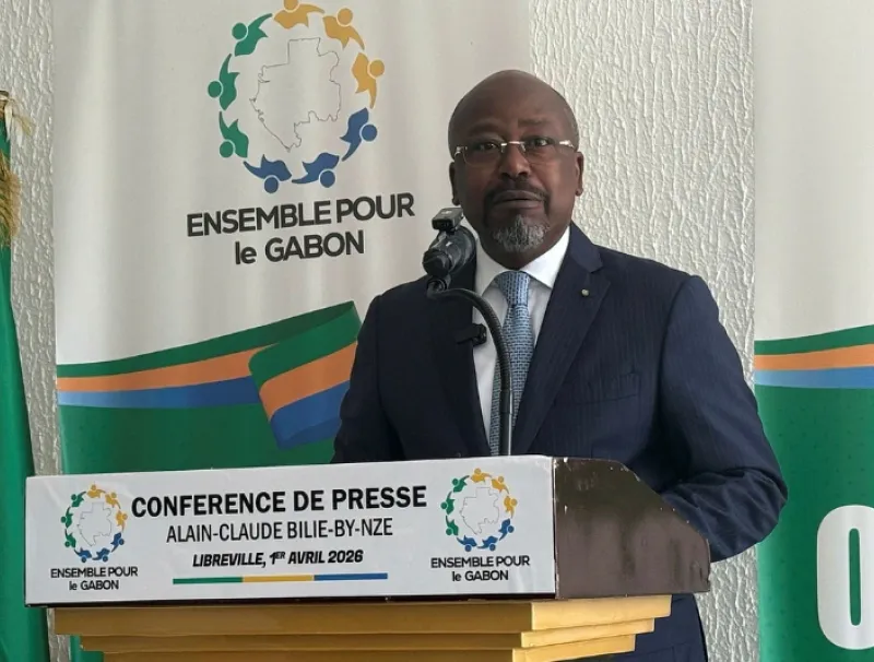 Alain Claude Bilie-By-Nzé, président du parti Ensemble pour le Gabon (EPG)