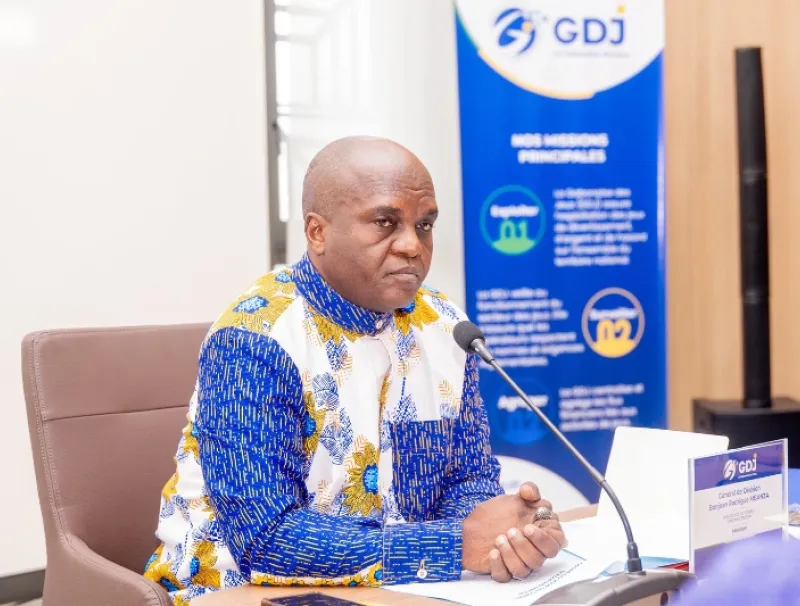 Le général de division Bonjean Mbandza, président du conseil d’administration de la GDJ.