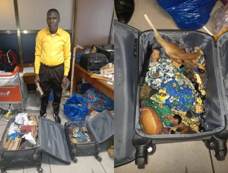 Douane: un passager béninois interpellé avec deux valises de fétiches à l’aéroport