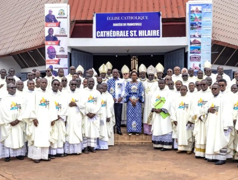 Diocèse de Franceville : le couple présidentiel à la messe de clôture du jubilé d’or