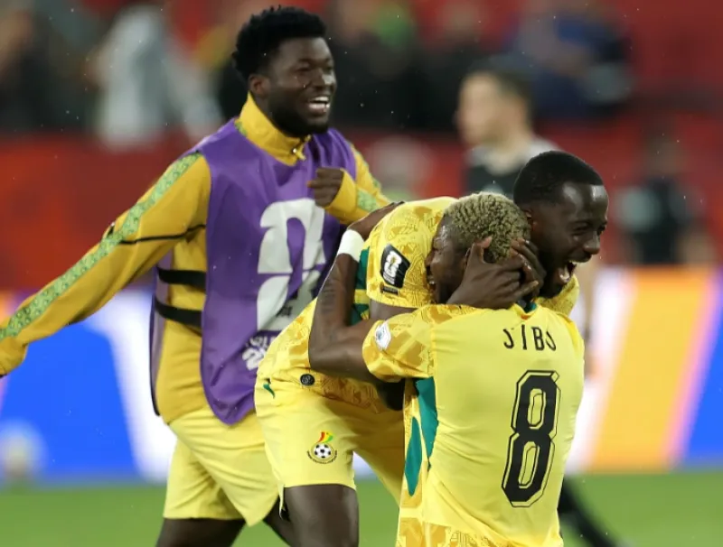 La joie des Ghanéens après leur succès contre le Panama