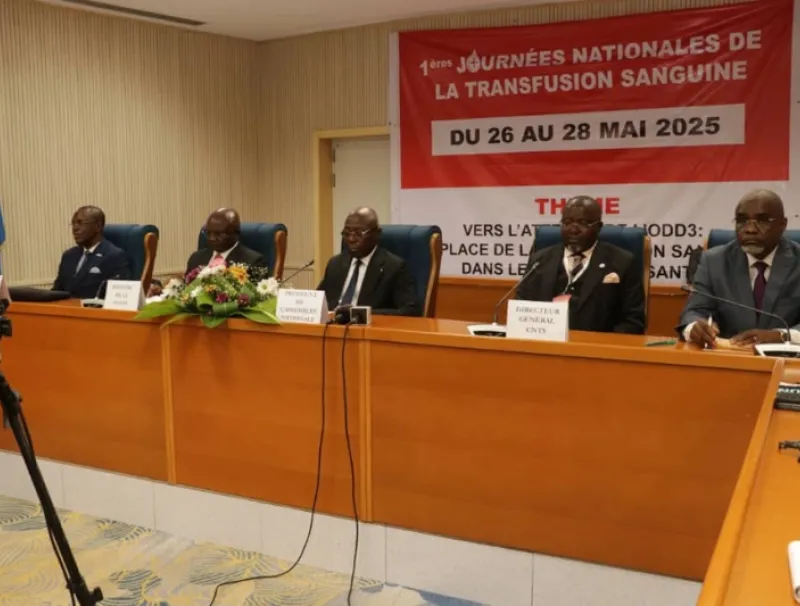 Lancement des premières journées de la transfusion sanguine à l’Assemblée nationale. © DR