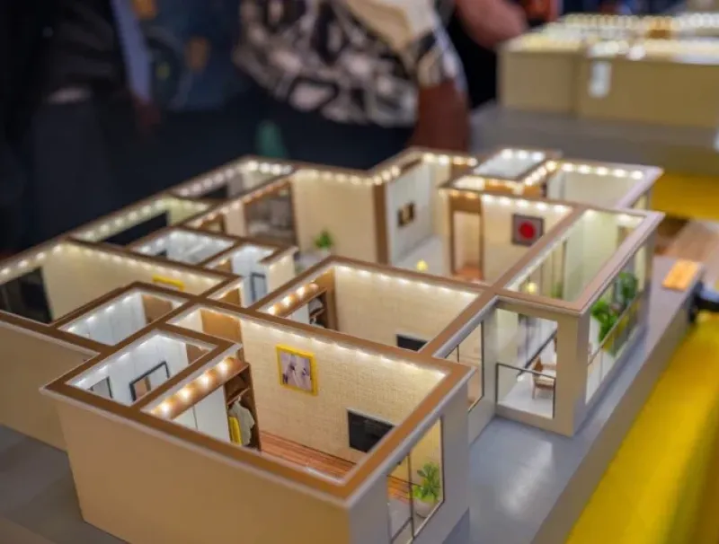 Un aperçu, à travers cette maquette, des futures logements