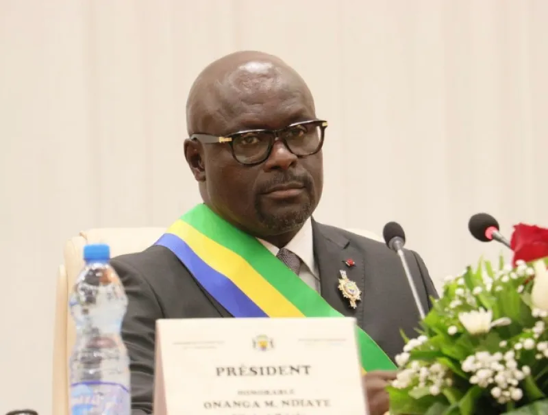 Michel Régis Onanga Ndiaye, président de l'Assemblée nationale