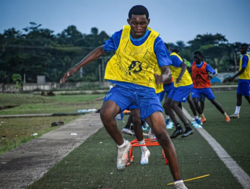 Panthères U17 à l’entraînement 