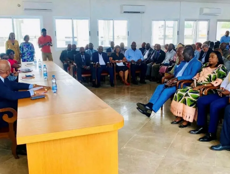 Vue des participants et des officiels