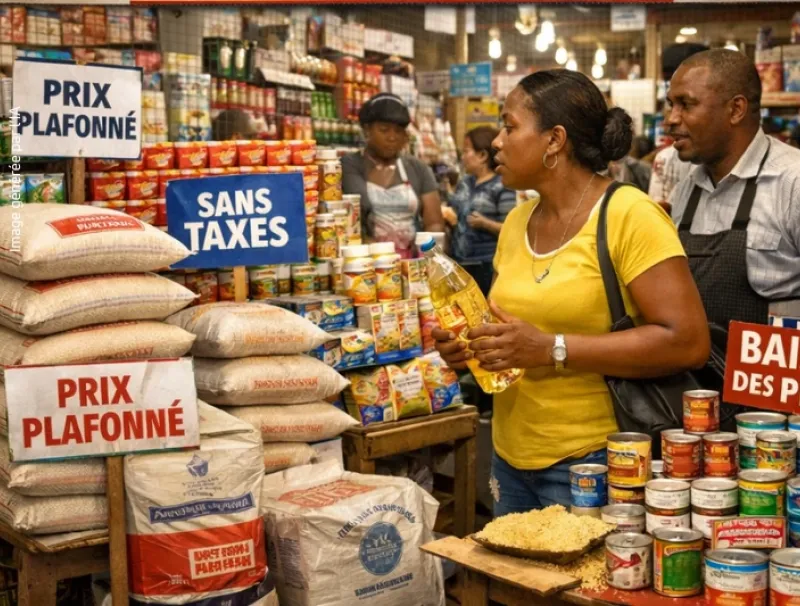 Suspension provisoire des droits et taxes sur certains produits de grande consommation