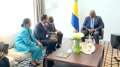 Brice Clotaire Oligui Nguema, président du Gabon et les membre du groupe SIFCA