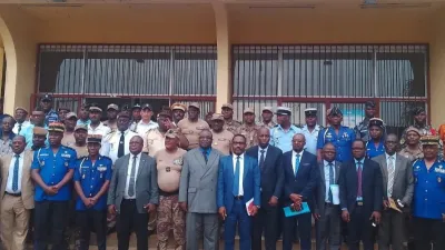 Augustin Emane, ministre de la justice à Mouila