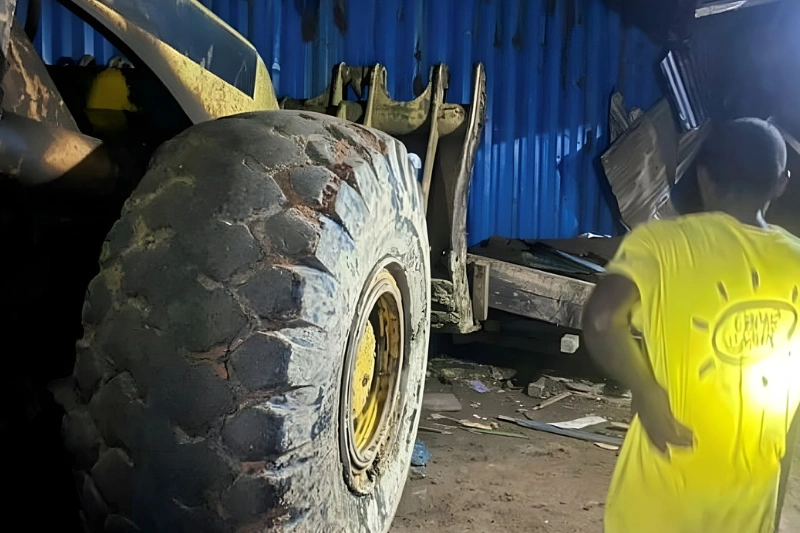 Accident d'un semi-remorque à Medang-Nkoghe