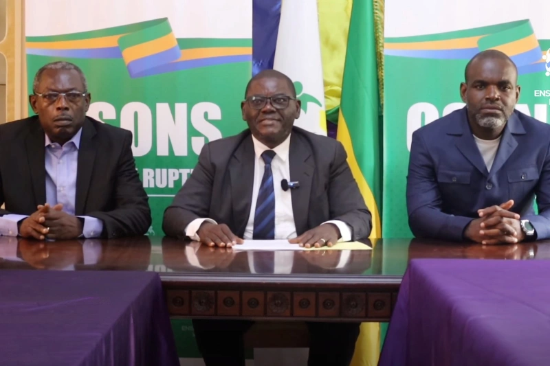 Aimé Mapangou, secrétaire général du parti Ensemble pour le Gabon (EPG)