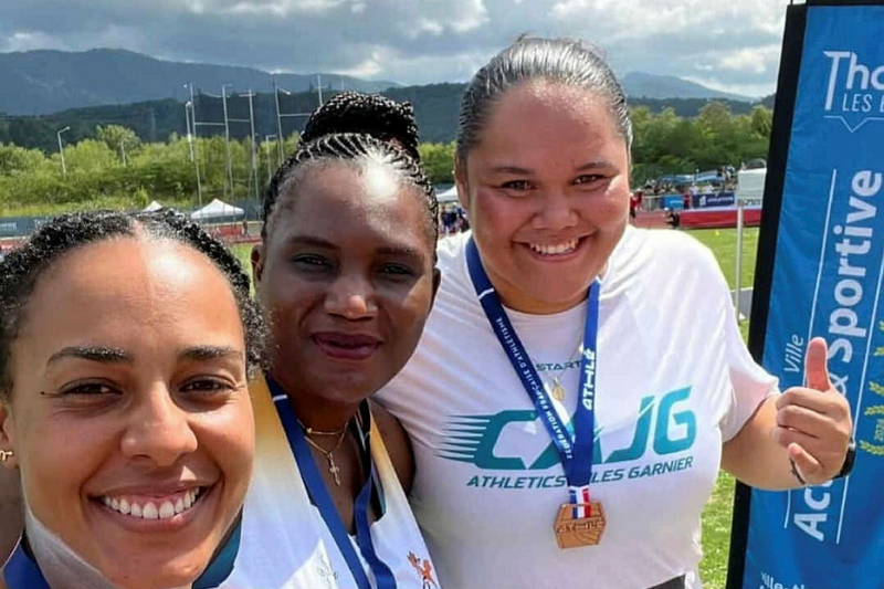 Belle médaille pour Carine Mekam à l’Open de France. © DR