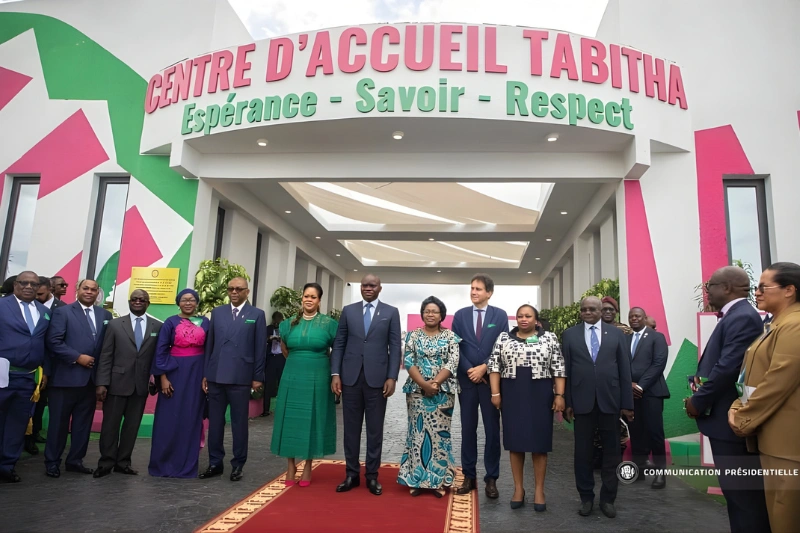 Brice Clotaire Oligui Nguema inaugure le Centre d'accueil Tabitha