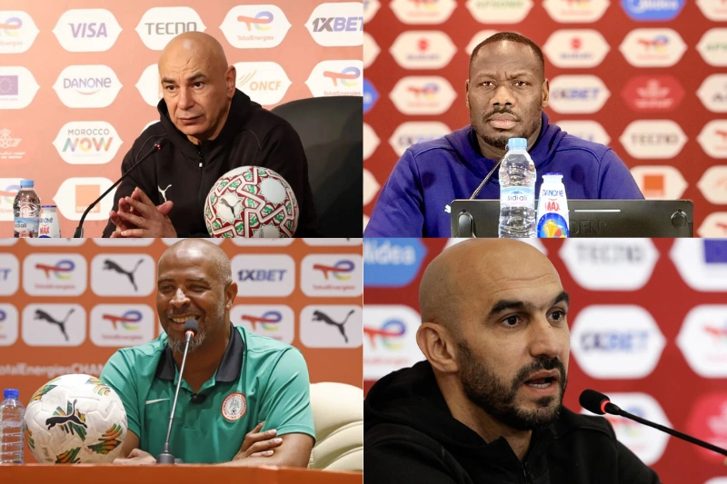 Les équipes qualifiées en demi-finales sont tous dirigés par des entraîneurs africains