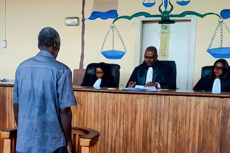 Fabrice Lepila Boupenda à la faveur d’une précédente comparution.