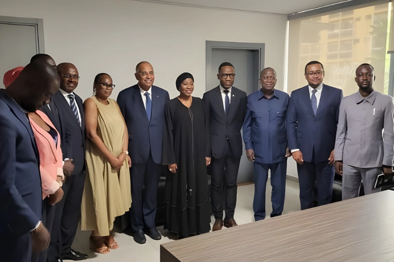 La délégation de l’UDB au siège du RHDP