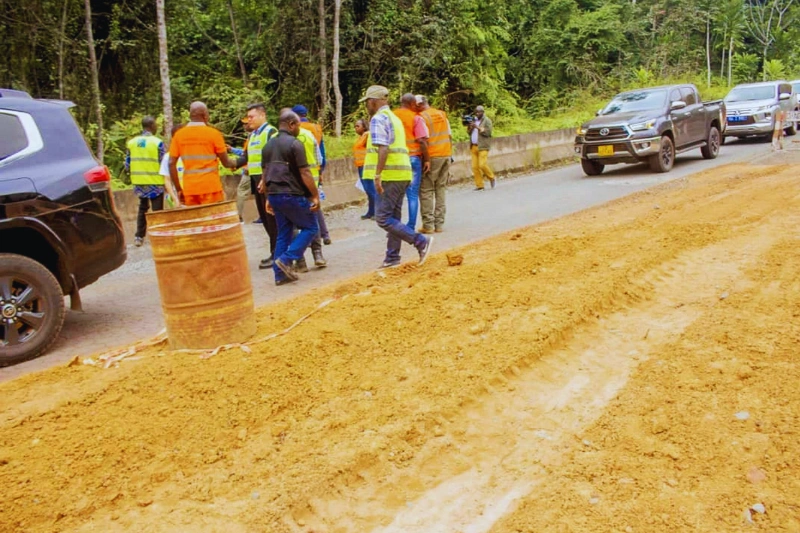 La reprise des travaux est imminente sur la route Ndendé-Tchibanga. © Mihindou Mihindou