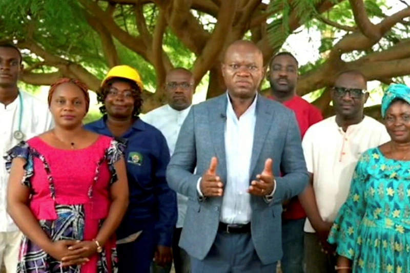 Le chef de l’Etat, Brice Clotaire Oligui Nguema, annonçant la mise sur pied d’une nouvelle formation politique, le 28 juin prochain. © DR