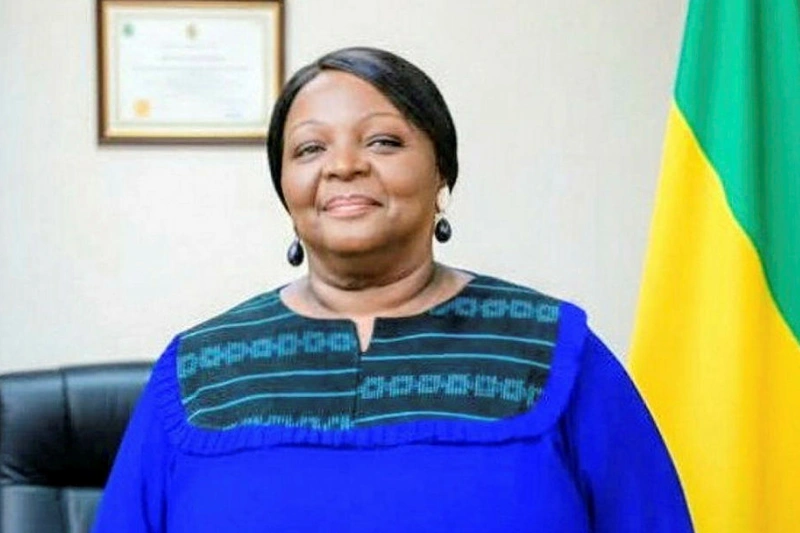 Edwige Andem Obam, présidente du groupe de l'Union démocratique des bâtisseurs (UDB) au conseil municipal de Libreville