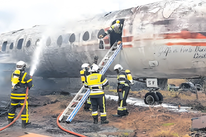 Franceville : un exercice pour tester le plan d'urgence de l'aéroport de Mvengué