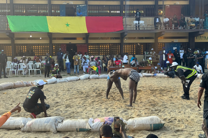 Fête des cultures : le Sénégal exporte sa lutte dans la cour de Martine Oulabou