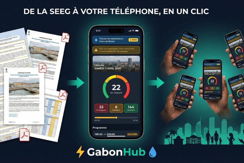 GabonHub : une alerte avant les coupures d’électricité