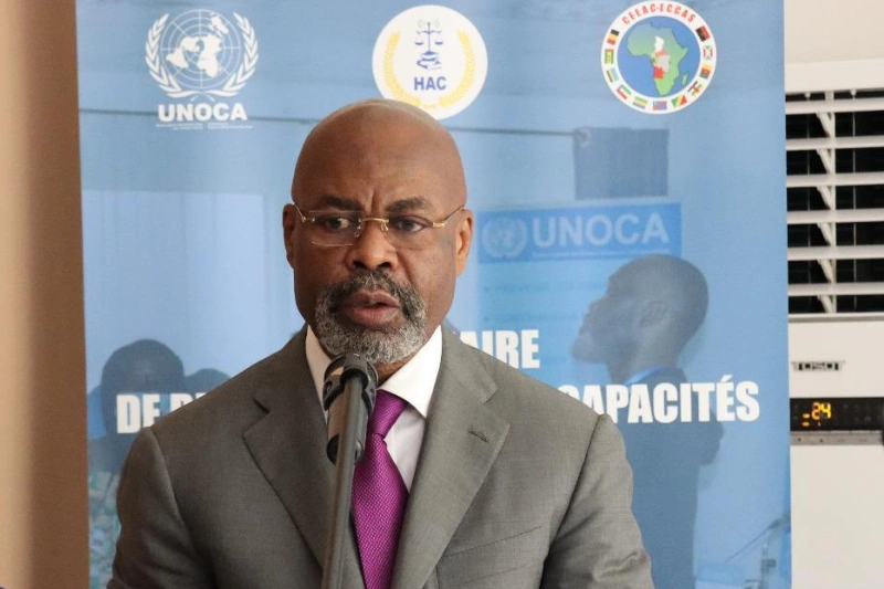 Germain Ngoyo Moussavou, président de la Haute autorité de la communication (HAC) 