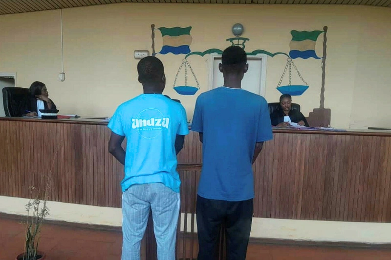 Josué Neville Bourebe et Junior Ngandu Nganziani, deux trafiquants présumés à la barre