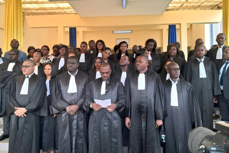 Les membres du Synamag lors d’une communication.