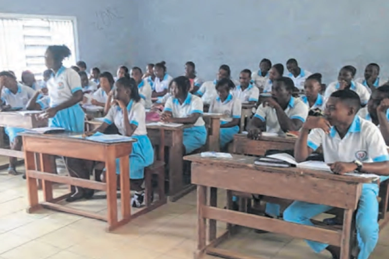 Des apprenants du lycée Paul INDJENDJET GONDJOUT