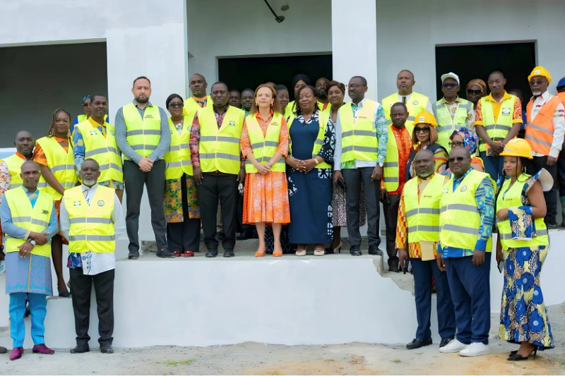 Santé : Nkana Ayo-Bivigou sur le chantier du laboratoire national des eaux et des aliments