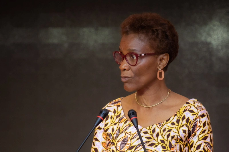 La ministre de la Planification et de la Prospective, Louise Mvono