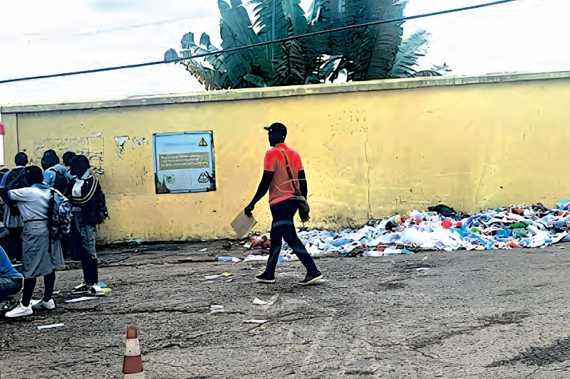 Insalubrité : le permanent foyer d'ordures du lycée Mandela