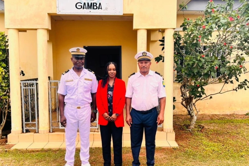 Gamba : le nouveau chef de la station maritime prend ses fonctions