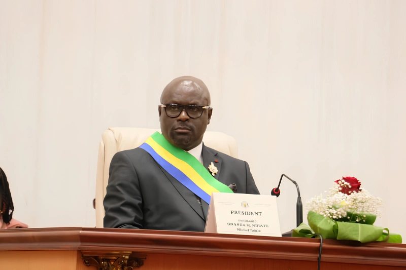 Michel Régis Onanga Ndiaye, président de l'Assemblée nationale