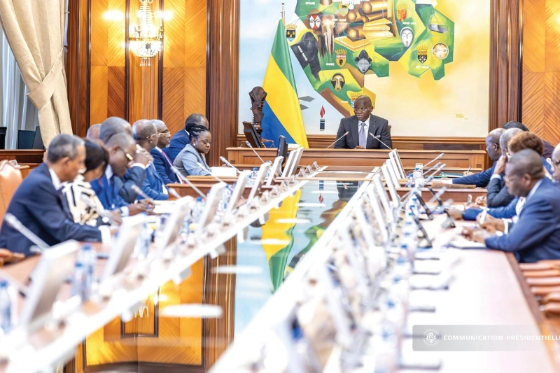 Conseil des ministres au Gabon