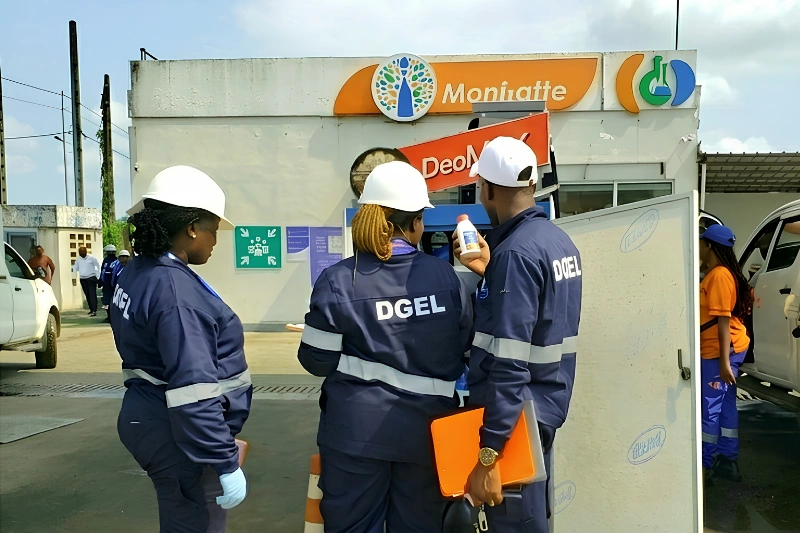 Moyen-Ogooué : la DGEL en mission de contrôle des produits pétroliers