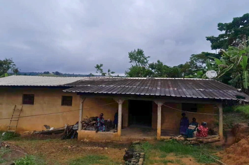 Le quartier Ngobounda à Franceville, où une retraitée a été retrouvée morte à son domicile.