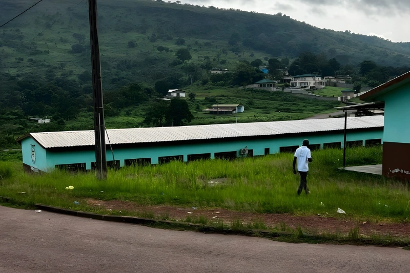 la bourgade de Mounana