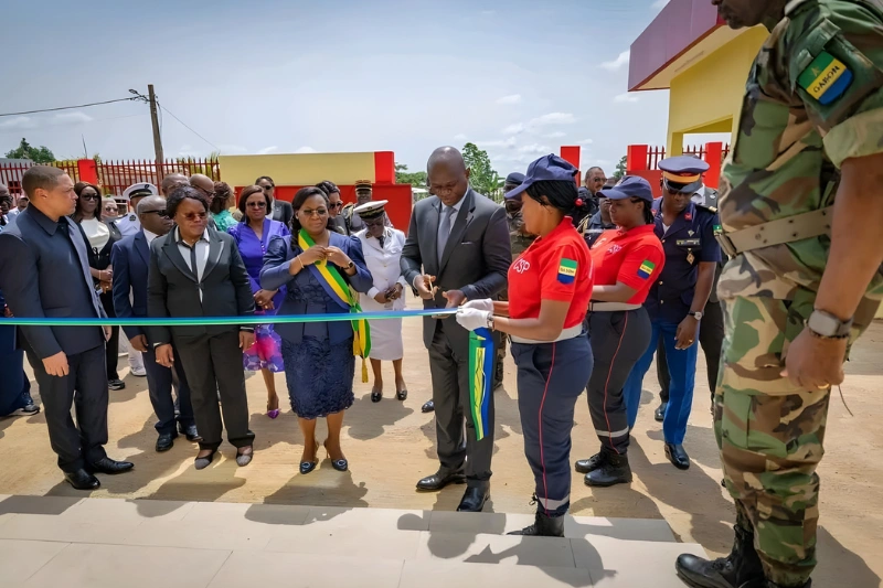 Brice Clotaire Oligui Nguema, président du Gabon à Makokou