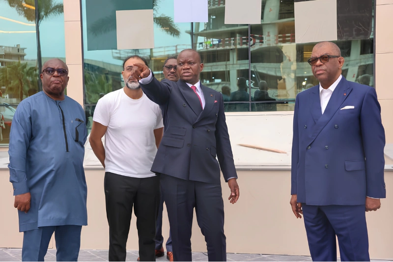 Hôtel des Affaires étrangères : Oligui  évalue le chantier 
