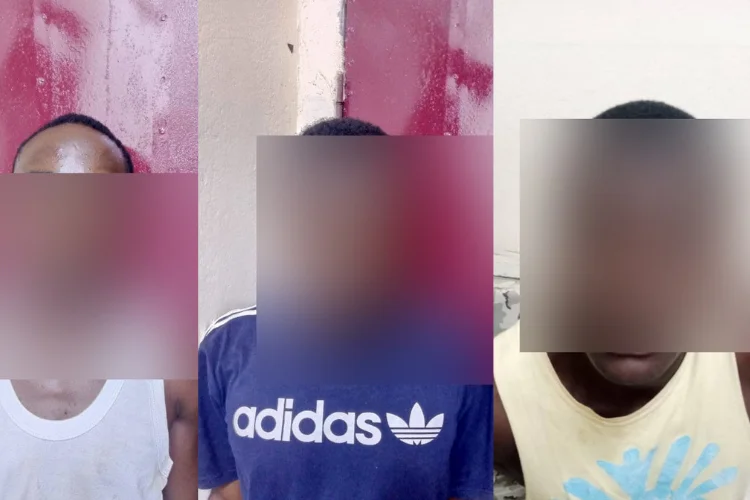 Les présumés assassins de Michel Archange Opwè Ndong incarcérés à la prison d’Oyem.