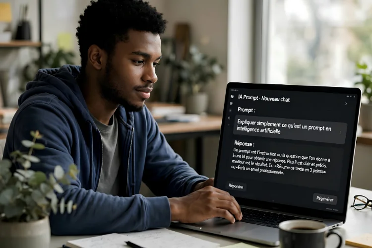 Un "prompt" ou le mot qui commande l'intelligence artificielle