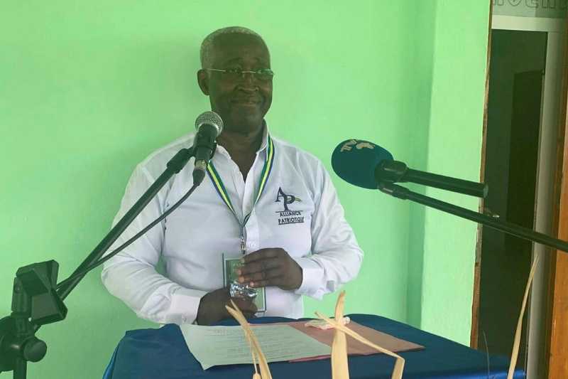Raymond Ndong Sima, président de l’Alliance patriotique (AP) 