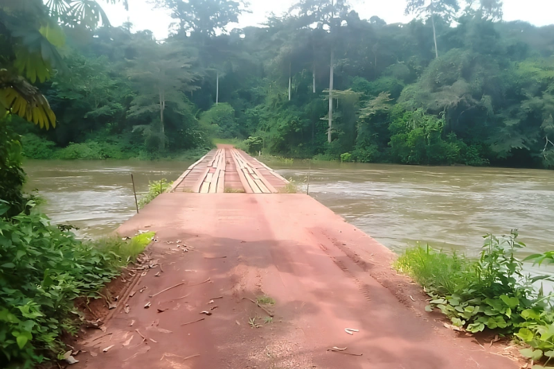 La rivière Ngounié, au quartier Issinga, où l’infortuné a perdu la vie