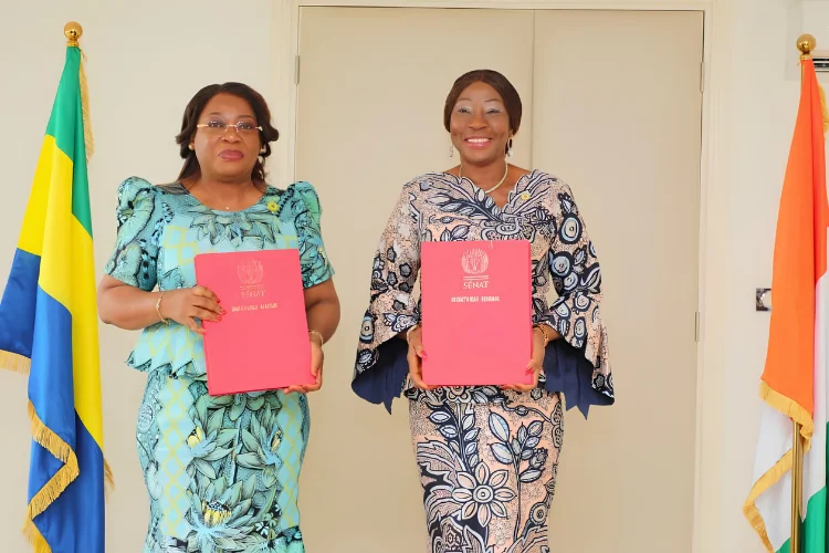 Coopération interparlementaire : les Sénats gabonais et ivoirien unis par un mémorandum d’entente