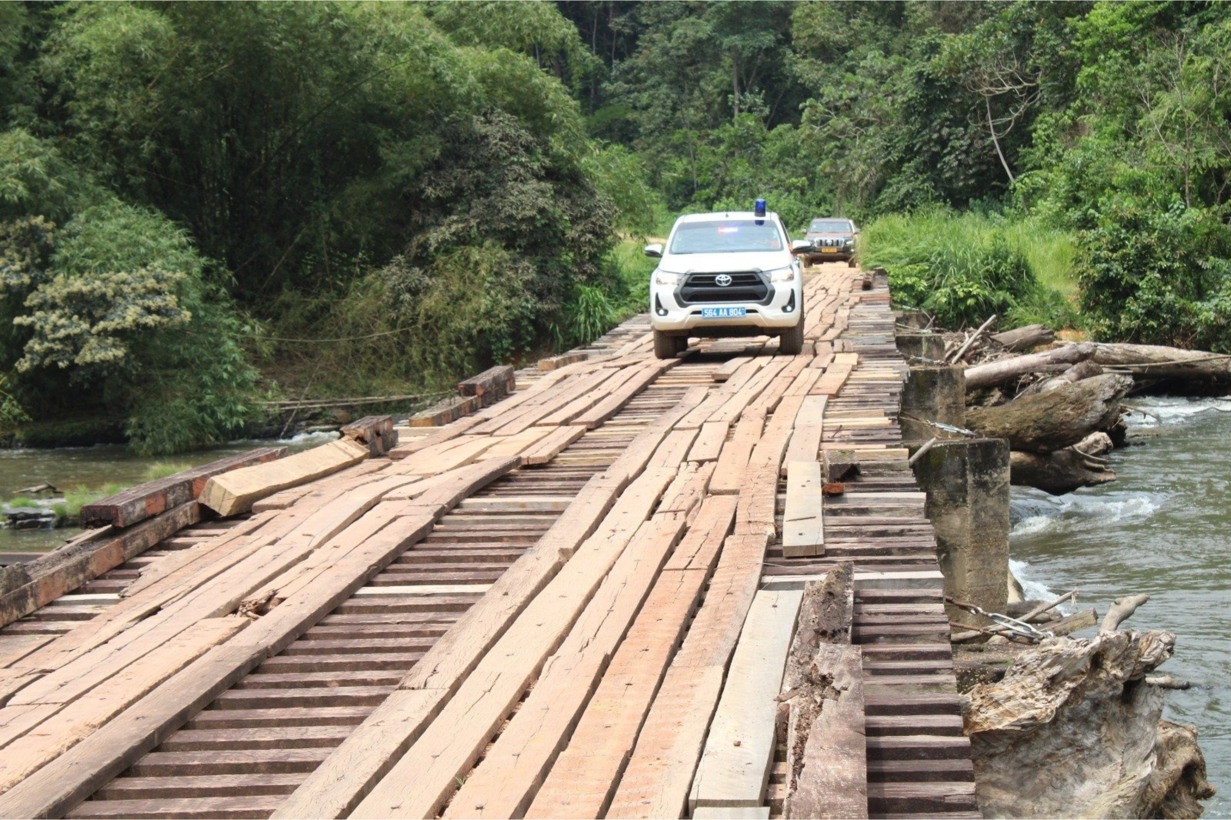 Le pont sur la Mougalaba. © Jocelyn Abila