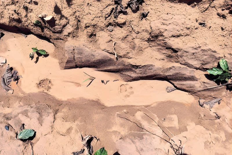 Quelques traces laissées par la panthère