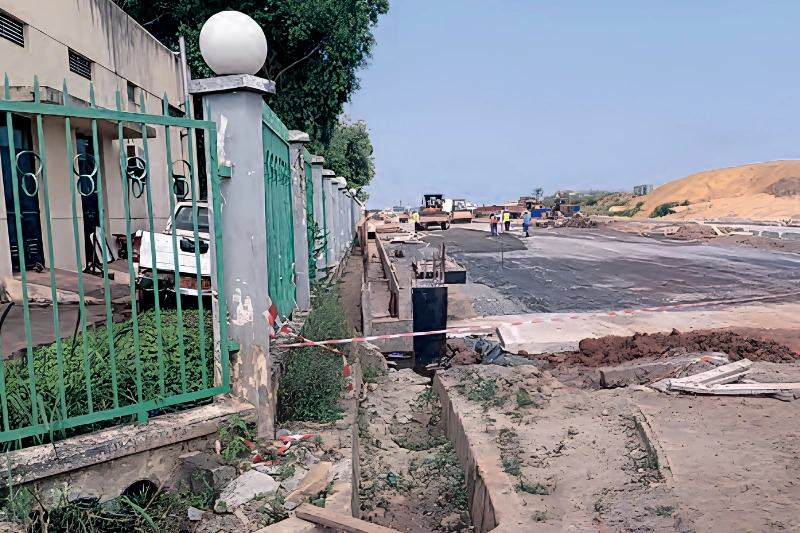 Boulevard de la Transition : les travaux ralentis par un câblage de la SEEG
