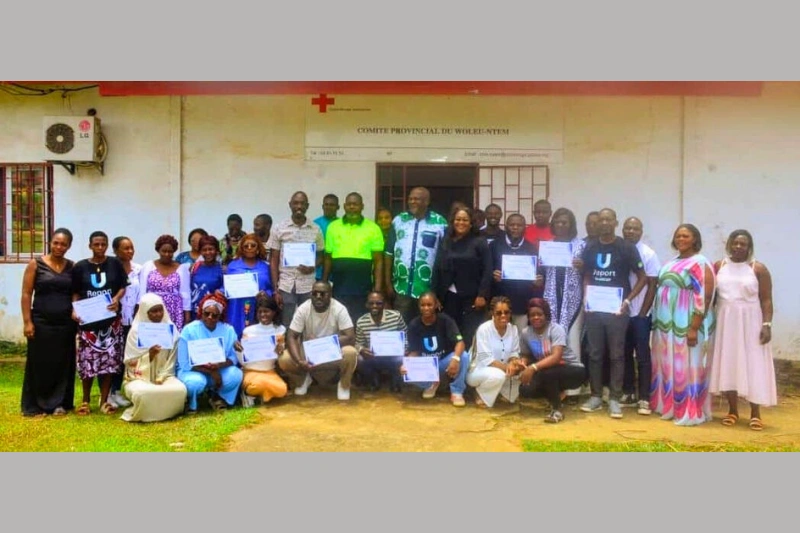 Les participants sont venus des cinq départements du Woleu-Ntem.